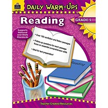 Teacher Created Resources Daily Warm Ups: Reading, Grade 5