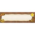 Teacher Created Resources Infant - 6 Grade Flat Name Plate, Western, 32/Pack