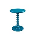Powell Furniture Spindle Table 22 Tall Wood Teal