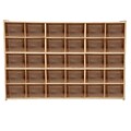 Wood Designs Contender Fully Assembled 30 Tray Storage With Translucent Trays, Baltic Birch