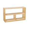 Wood Designs Storage 30H Versatile Shelf Storage With Acrylic Back, Birch