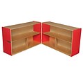 Wood Designs Storage 30H Folding Versatile Storage, Strawberry Red