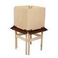 Wood Designs Art 4 Side Easel With Plywood and Brown Tray, Birch