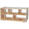 Wood Designs Storage 24H Double Storage Island With Acrylic, Birch