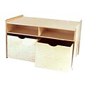 Wood Designs 43 3/4 x 29 1/2 Plywood Store-N-Play Table, Natural