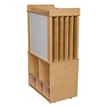 Wood Designs Store-It-All Teaching Center With 3 Translucent Trays