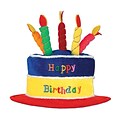 Beistle Plush Birthday Cake Hat, 2/Pack