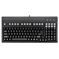 SolidTek POS/Rack Mount Wired Keyboard, Black (KB-700BU)