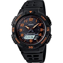 Casio Mens Analog/Digital Tough Solar Sports Chronograph Wrist Watch, Black (AQS800W1B2V)