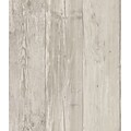 Inspired By Color™ Kids Wide Wooden Planks Wallpaper, Gray With Black/Off White