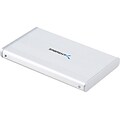 Sabrent EC-US25 2.5 SATA USB 2.0 Aluminum Hard Drive Enclosure; White