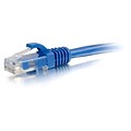 C2G® 20 Cat5e RJ-45 Male/Male Snagless Unshielded UTP Network Patch Cable; Blue