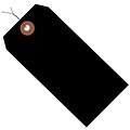 BOX 6 1/4 x 3 1/8 #8 Pre-Wired Plastic Shipping Tags, Black