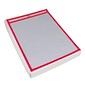 Partners Brand Job Ticket Holder, 9" x 12", Neon Red, 15/Pack (JTH115RD)