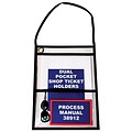 Partners Brand Dual Pocket Job Ticket Holder, 9 x 12, 15/Pack (JTH125)