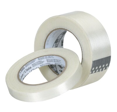 3M™ 0.35 x 60.14 yds. Polypropylene Film Filament Tape 8932, Clear, 96/Pack