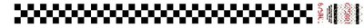Tyvek® 3/4 x 10 Checkerboard Wristband, Black/White