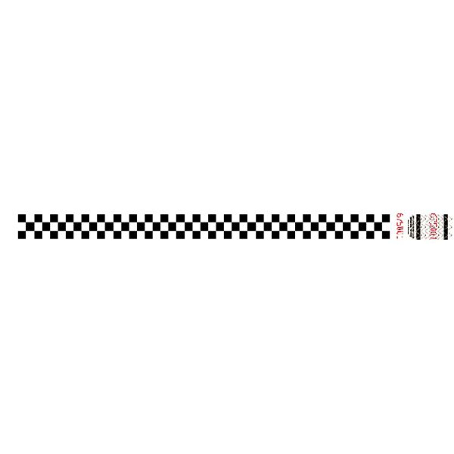 Tyvek® 3/4 x 10 Checkerboard Wristband, Black/White