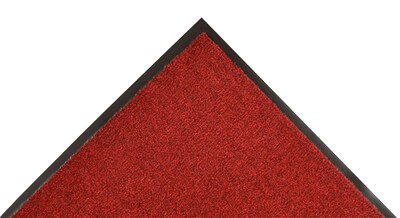 NoTrax Akro Sabre Decalon Fiber Better Entrance Floor Mat, 3 x 5, Red/Black (130S0035RB)