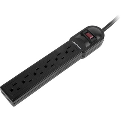 Cyberpower® Essential CSB606 6 Outlet 900 Joule Surge Protector With 6 Cord