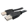 Comprehensive® 35 Pro AV/IT Active Plenum USB 2.0 A/A Male Extender Cable, Black