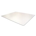 Floortex Desktex PVC Smooth Back, 17 x 22 Rectangular Desk Mat, Clear, 4/Pack