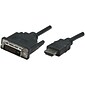 Manhattan 6' 19-Pin HDMI to DVI-D 24+1 Cable, Black (ICI372503)