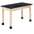 SHAIN Lab Table 30H x48W x 24D Wood Chemsurf Top