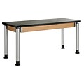DWI Science Table 27H x 60W x 24D Laminate ChemGuard Top