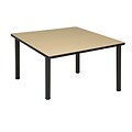 Regency Seating Beige Square Table 42 Metal/Wood