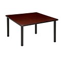 Regency Seating Mahogany Square Table 42 Metal/Wood