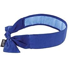 Ergodyne Chill-Its Evaporative Cooling Bandana, Blue, One Size, 6/Carton (12567)