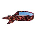 Ergodyne® Chill-Its® 6705 Evaporative Bandana With Cooling Towel, Flames, 6/Pack