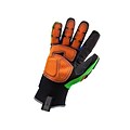 Ergodyne® ProFlex® 925F PVC Thermal Waterproof Dorsal Impact-Reducing Gloves, Lime, Large, Pair