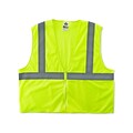 Ergodyne® GloWear® 8205Z Class 2 Hi-Visibility Super Economy Vest, Lime, 2XL/3XL