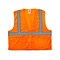Ergodyne GloWear 8210Z High Visibility Sleeveless Safety Vest, ANSI Class R2, Small/Medium, Orange (