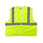 Ergodyne GloWear 8210Z High Visibility Sleeveless Safety Vest, ANSI Class R2, 2XL/3XL, Lime (21057)