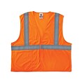 Ergodyne® GloWear® 8220HL Class 2 Hi-Visibility Standard Vest, Orange, 4XL/5XL