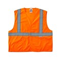 Ergodyne® GloWear® 8225HL Class 2 Hi-Visibility Standard Vest, Orange, 2XL/3XL