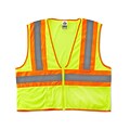Ergodyne GloWear® 8229Z High Visibility Sleeveless Safety Vest, ANSI Class R2, Lime, S/M (21293)