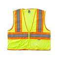 Ergodyne GloWear 8230Z Two-Tone Vest, ANSI Class R2, Large/XL, Lime (21325)