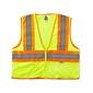 Ergodyne GloWear 8230Z Two-Tone Vest, ANSI Class R2, Large/XL, Lime (21325)