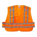 Ergodyne® GloWear® 8244 Expandable Public Safety Vest, Orange, 3XL+