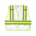 Ergodyne® GloWear® 8240HL Class 2 Hi-Visibility Two-Tone Expandable Vest, White, Medium/Large