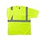 Ergodyne GloWear 8289 Economy T-Shirt, ANSI Class R2, Large, Lime