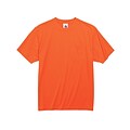 Ergodyne® GloWear® 8089 Non-Certified Hi-Visibility Safety T-Shirt, Orange, Small