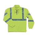 Ergodyne® GloWear® 8399 Class 3 Hi-Visibility 1/2 Zip Sweatshirt, Lime, XL