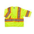 Ergodyne® GloWear® 8330Z Class 3 Hi-Visibility Two-Tone Vest, Lime, 2XL/3XL