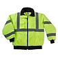 Ergodyne® GloWear® 8379 Class 3 Hi-Visibility Economy Bomber Jacket, Lime, L