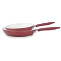 T-fal® Wearever® Pure Living Nonstick Fry Pan Combo; Red
